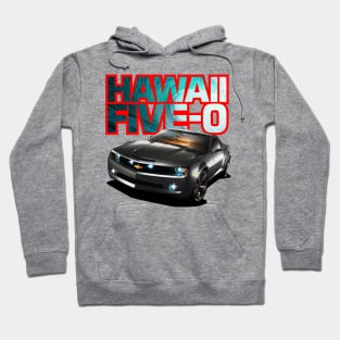 Hawaii Five-O Black Camaro (Red Outline) Hoodie